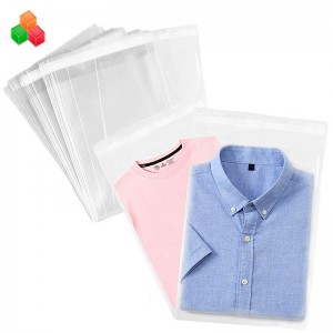egyedi, átlátszó öntapadós, tömítő műanyag ruhadarabok és műanyag zsákok ruházathoz \/ pólóhoz \/ snackhez